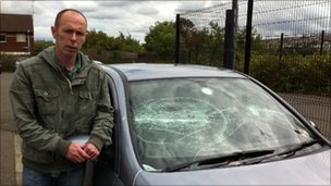 Sean McMonagle's car was attacked on Wednesday night