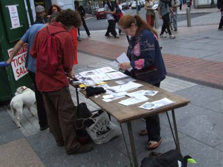 Table at the vigil