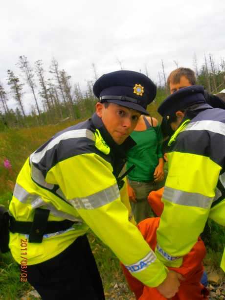 Garda Robin Patrick Hannigan arresting someone without a warning