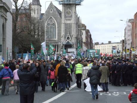 Gathering before the march