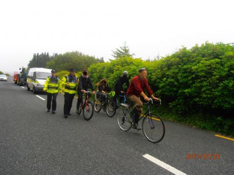 We have a right to cycle on the public roads, but the guards disagree