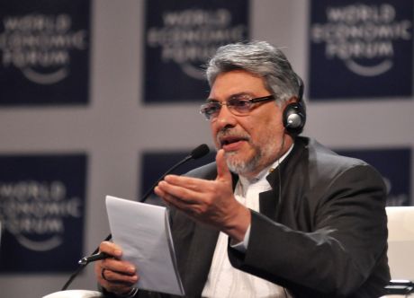  President Lugo at the World Economic Forum back in 2010 -src Wikimedia