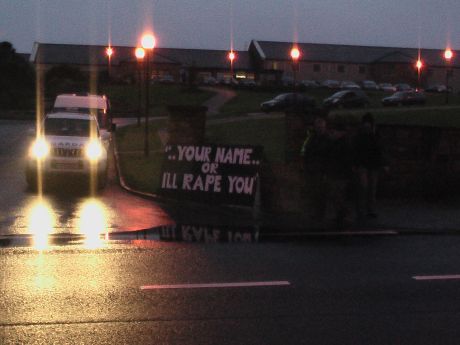 Outside the Broadhaven Bay Hotel