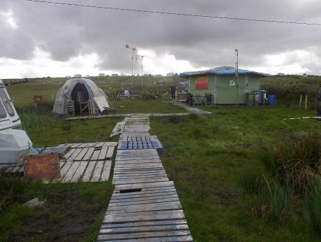 The old winter camp before we started moving