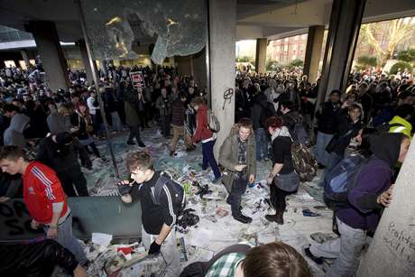  Millbank Occupied as 50,000 Protest Education Cuts 